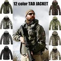 softshell tactical suits men outdoor hiking clothes military hunting camouflage jacket camping waterproof hooded jacket pants