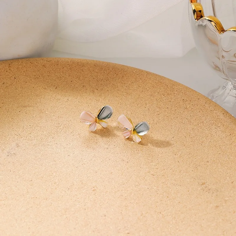 Милые яркие серьги хрустальный цветок для женщин корейские Девушки Элегантные