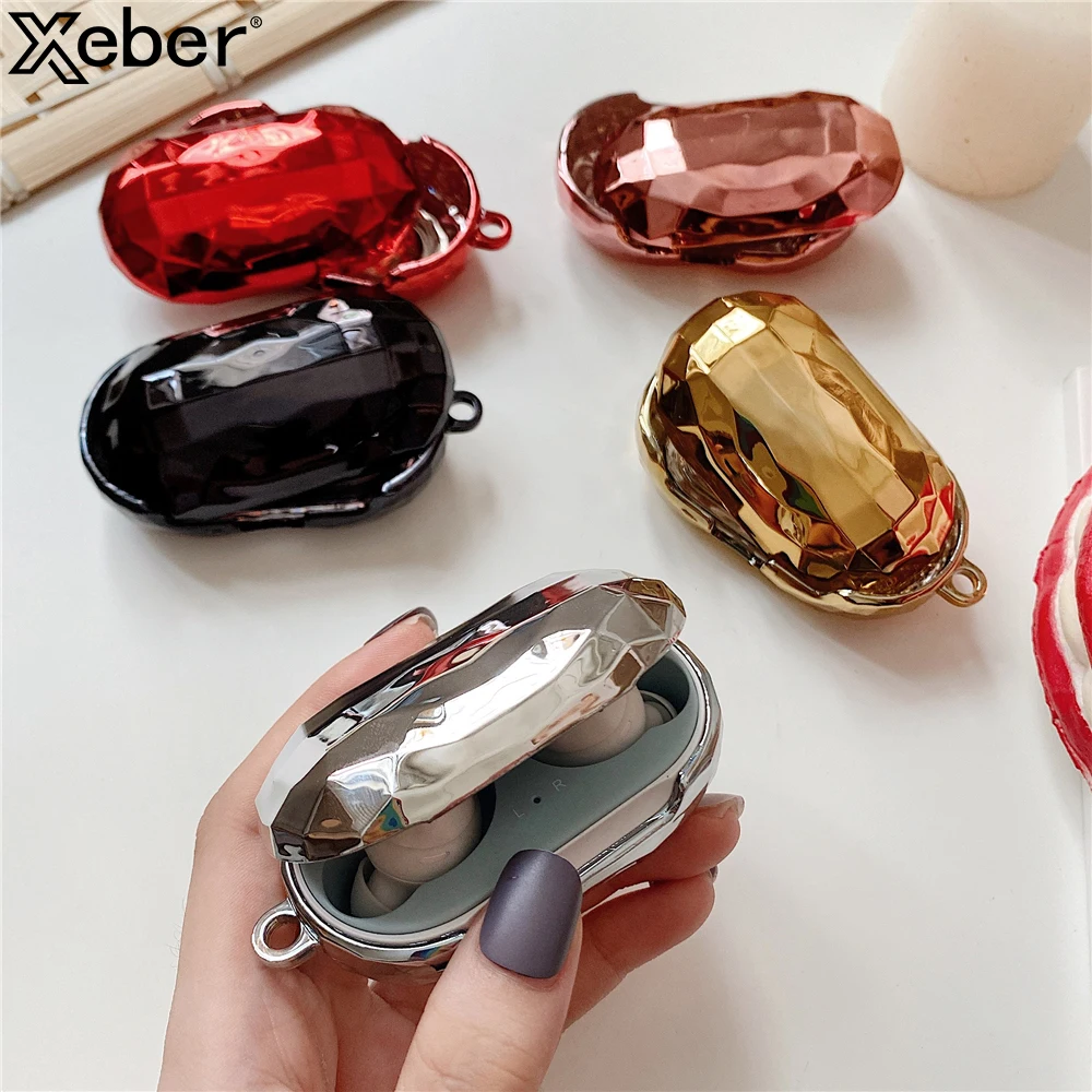 Блестящий 3D Алмазный Жесткий ПК защитный полный чехол для Samsung Galaxy Buds/Buds +