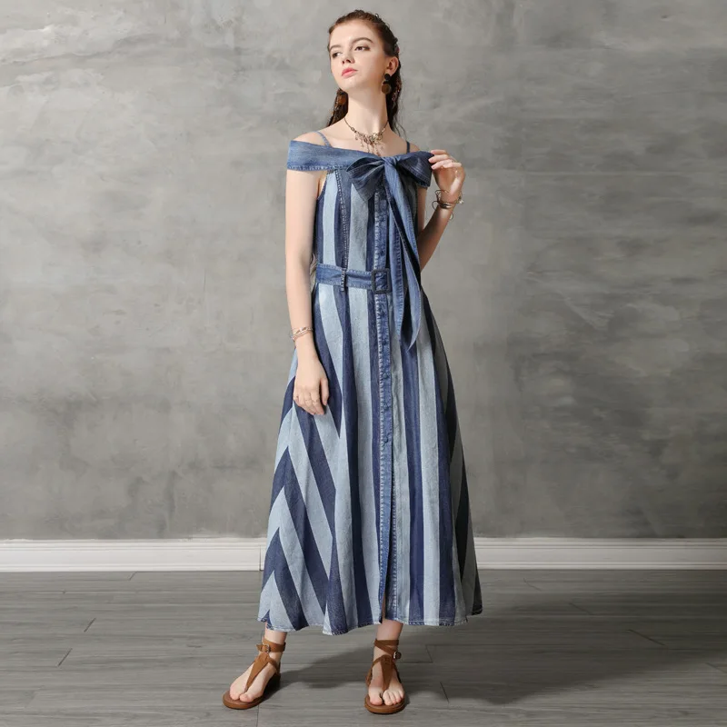 Оригинальное женское летнее платье 2020 новое на бретельках с воротником и