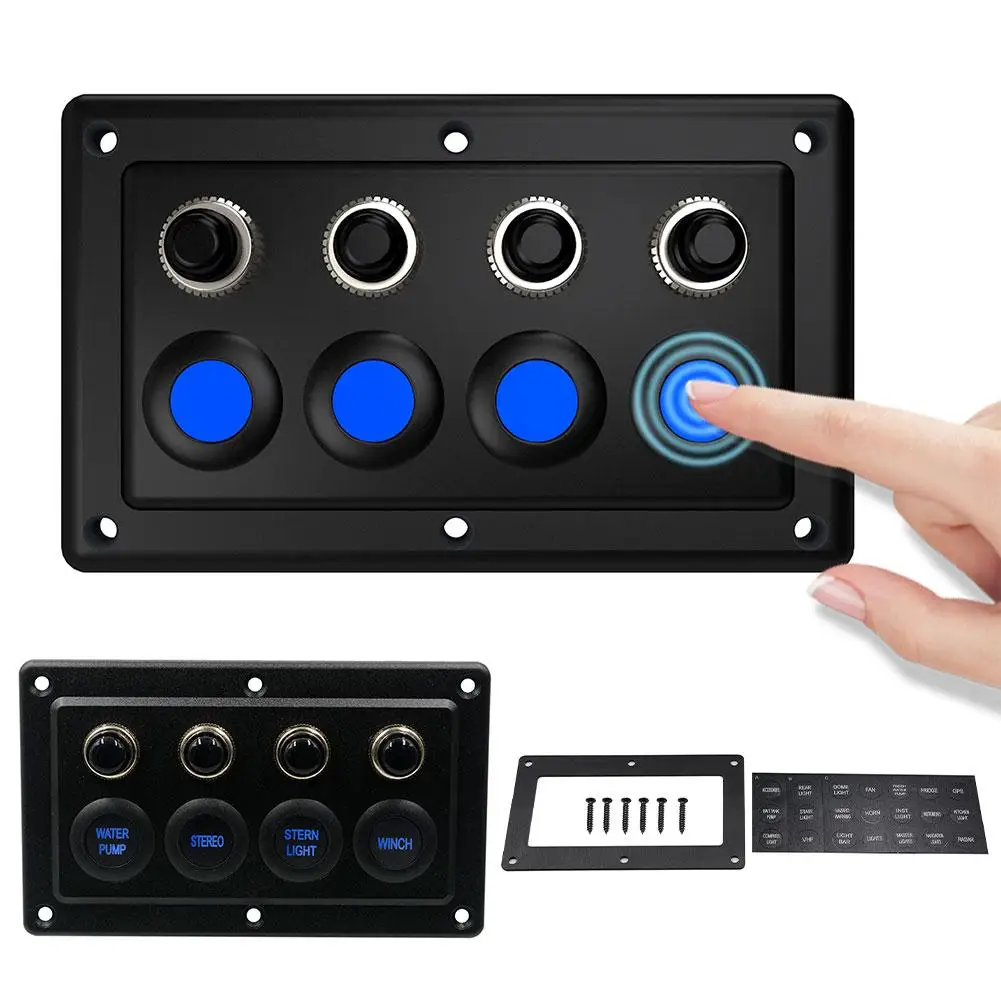 12 В 24 в светодиодный сенсорный экран панель Водонепроницаемая сенсорная