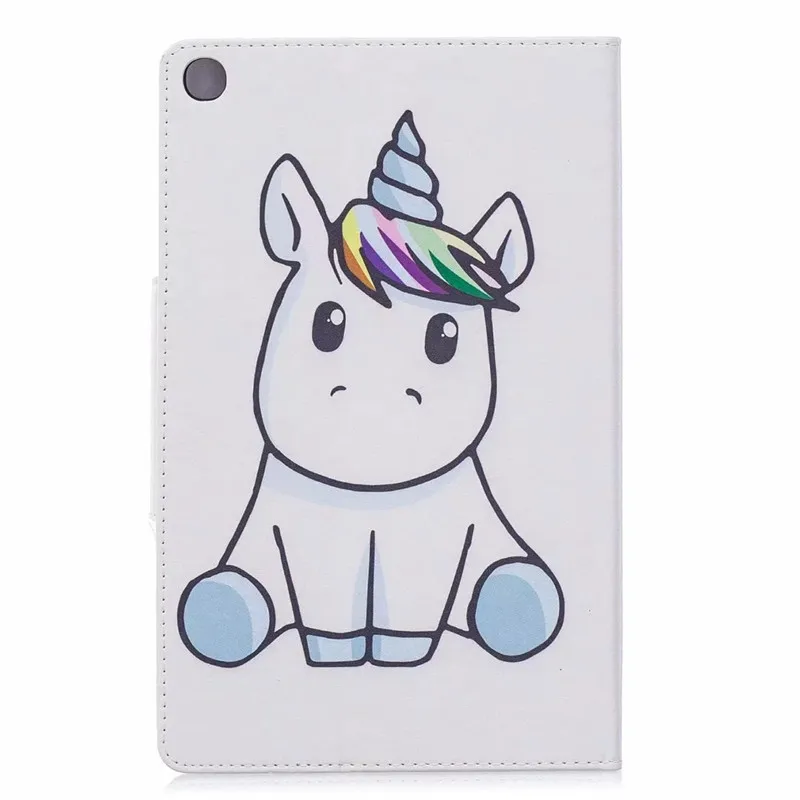 Модный чехол для планшета с фламинго единорогом Samsung Tab A 10 1 2019 кожаный Galaxy T510