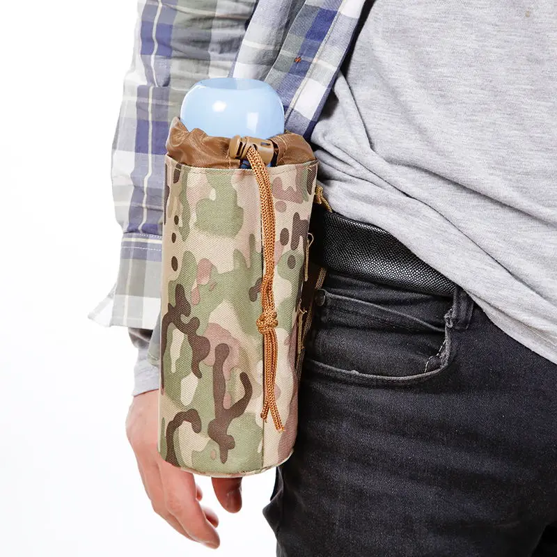 Тактическая бутылка для воды сумка в Военном Стиле Molle путешествий на открытом