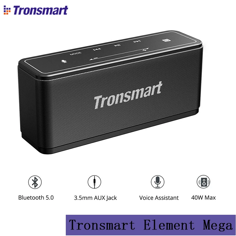 Портативная музыкальная Колонка Tronsmart Element Mega Bluetooth 5 0 NFC выход до 40 Вт 3D цифровой