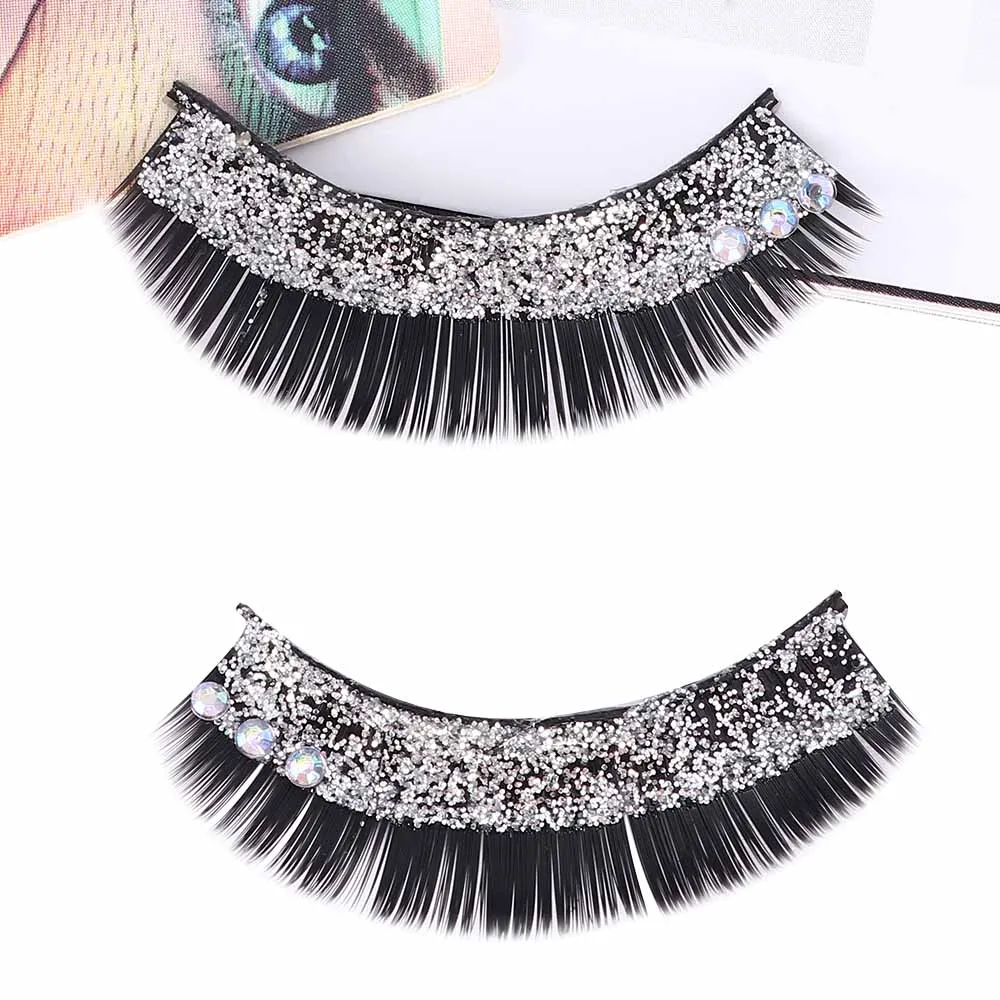 1 пара натуральных длинных густых накладных ресниц накладные ресницы с