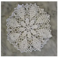 2022 modern cotton placemat cup coaster mug kitchen christmas table place mat cloth lace crochet tea coffee doily dining pad