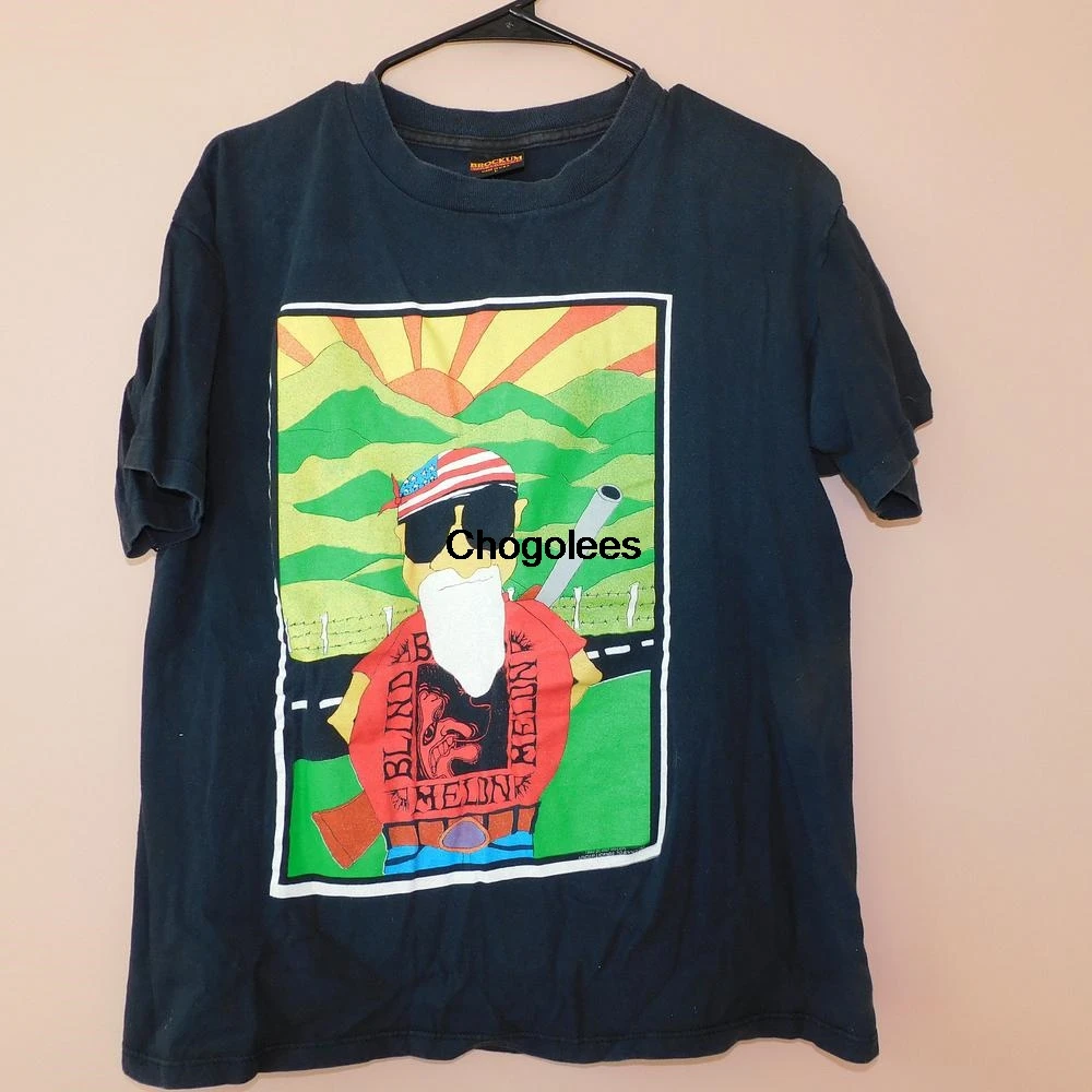 1993 Винтажная Футболка с принтом слепой дыни 90-х Альтернативная рок-группа