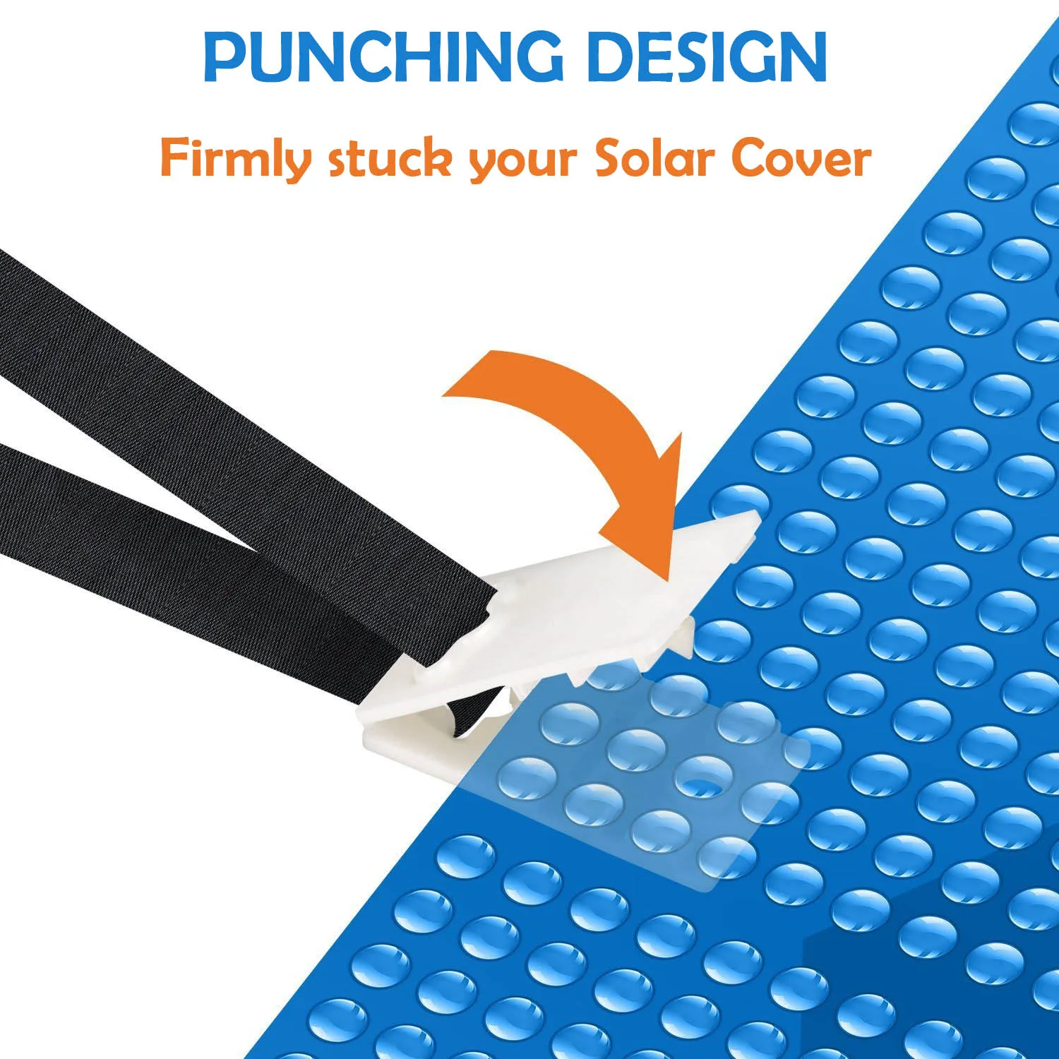 Комплект креплений для бассейна на солнечной батарее 8 шт. ремней одеяла + пряжек