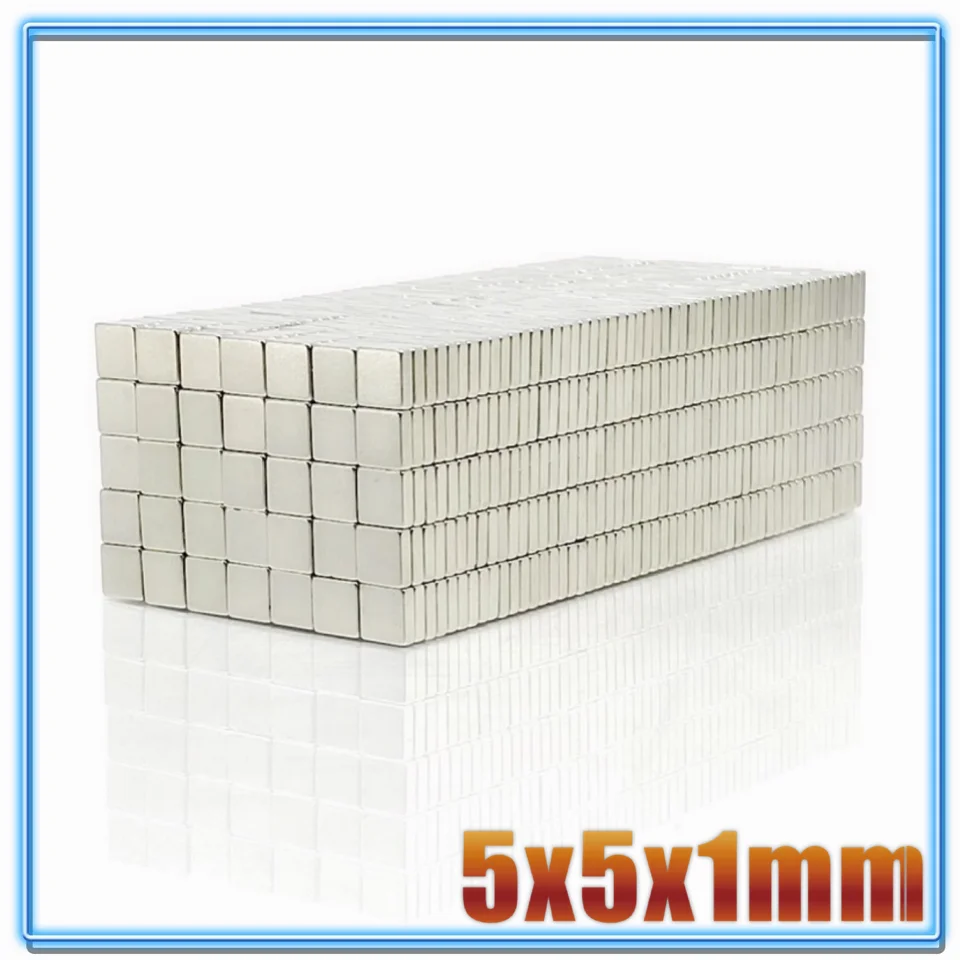 Магнит 5x5x1 5x5x2 N35 сильный квадратный редкоземельный магнит NdFeB 5*5*1 5*5*2 неодимовые