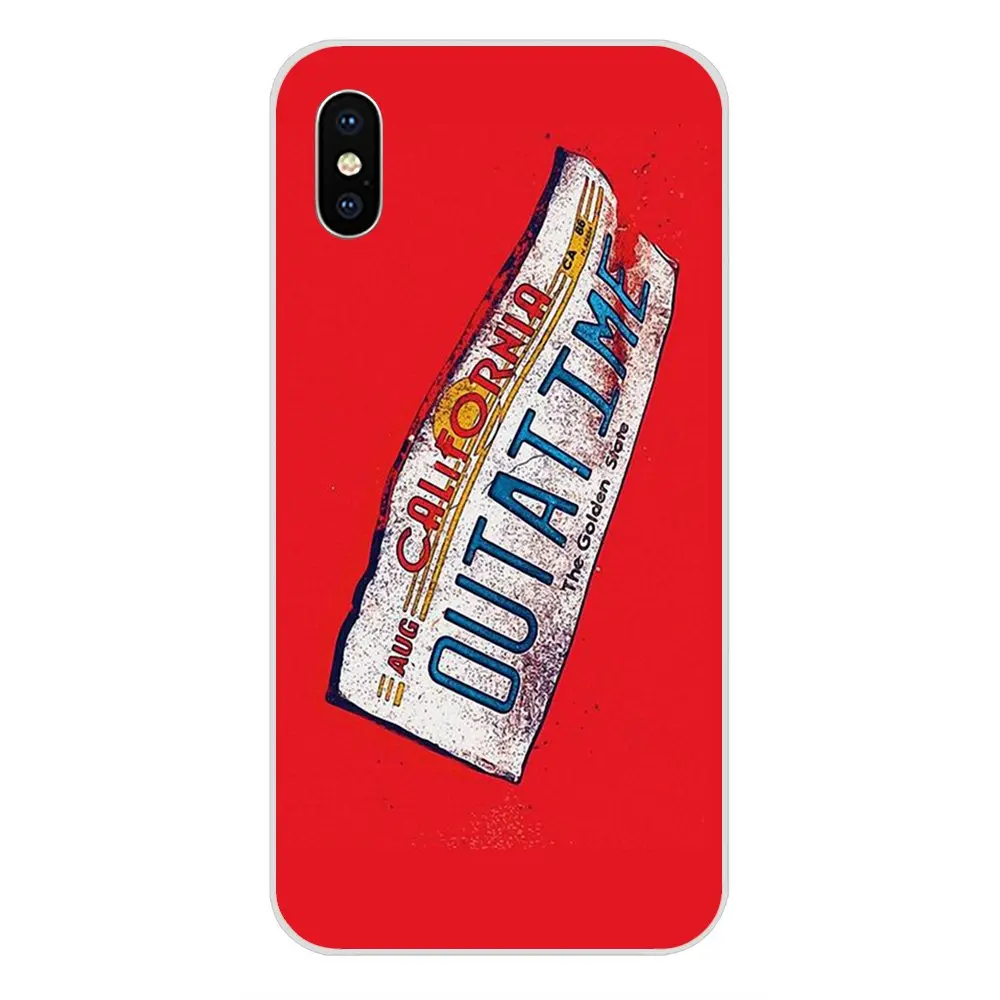 California Outatime номерной знак Bttf для Samsung Galaxy Note 5 8 9 S3 S4 S5 S6 S7 S8 S9 S10 5G mini Edge Plus Lite |