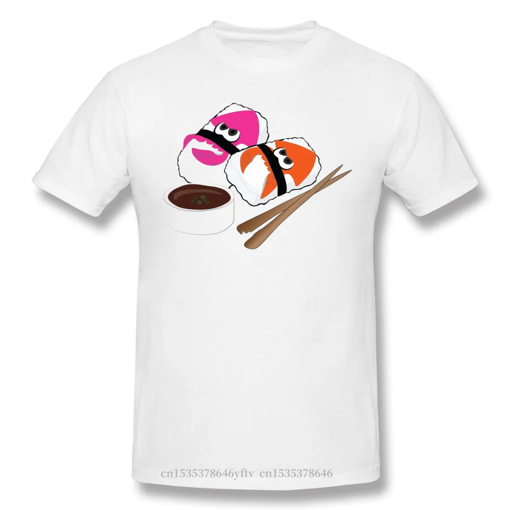 

Splatoon Squid Inklings Shooter Game TShirts for Men Sushi Funny Crewneck Cotton T Shirt 2020