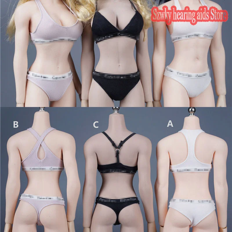 

SA Toys SA038 1/6 Classic Black and White Underwear Suitable Clothes Accessories for 12 inch Female PH Action Figure Body