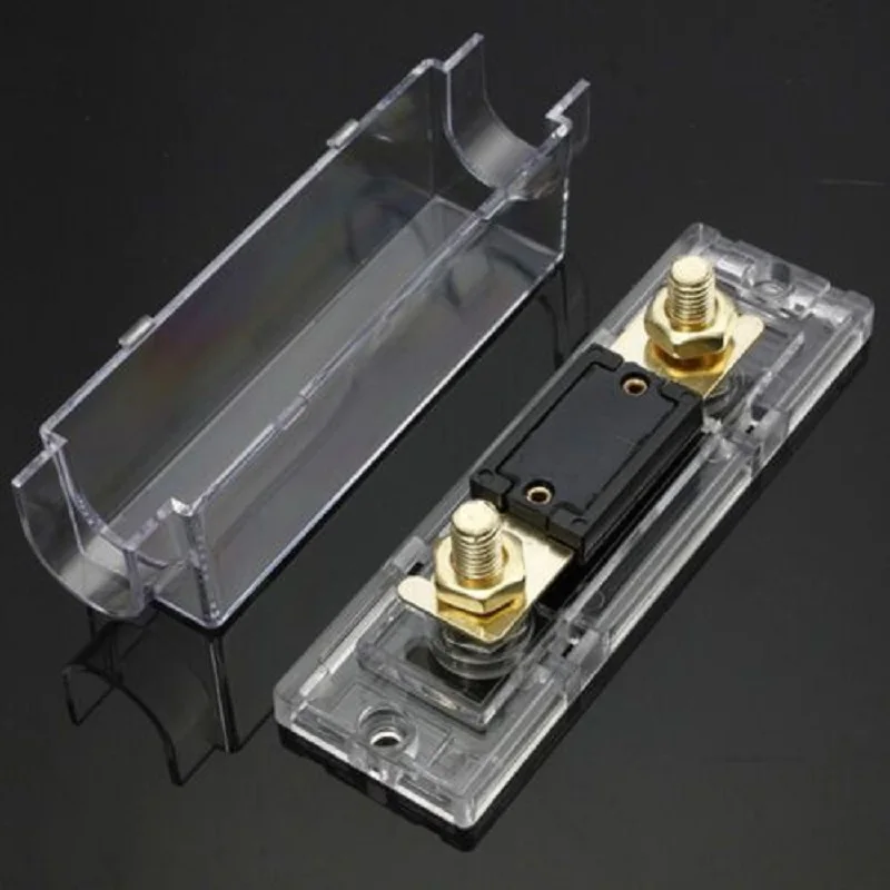 

SWE-ANL 40A 80A 100A 200A 400A Car Fuse Box Bolt Type Holder Bottom Flame Retardant Audio Gold-Plated Nickel-Plated Fuse