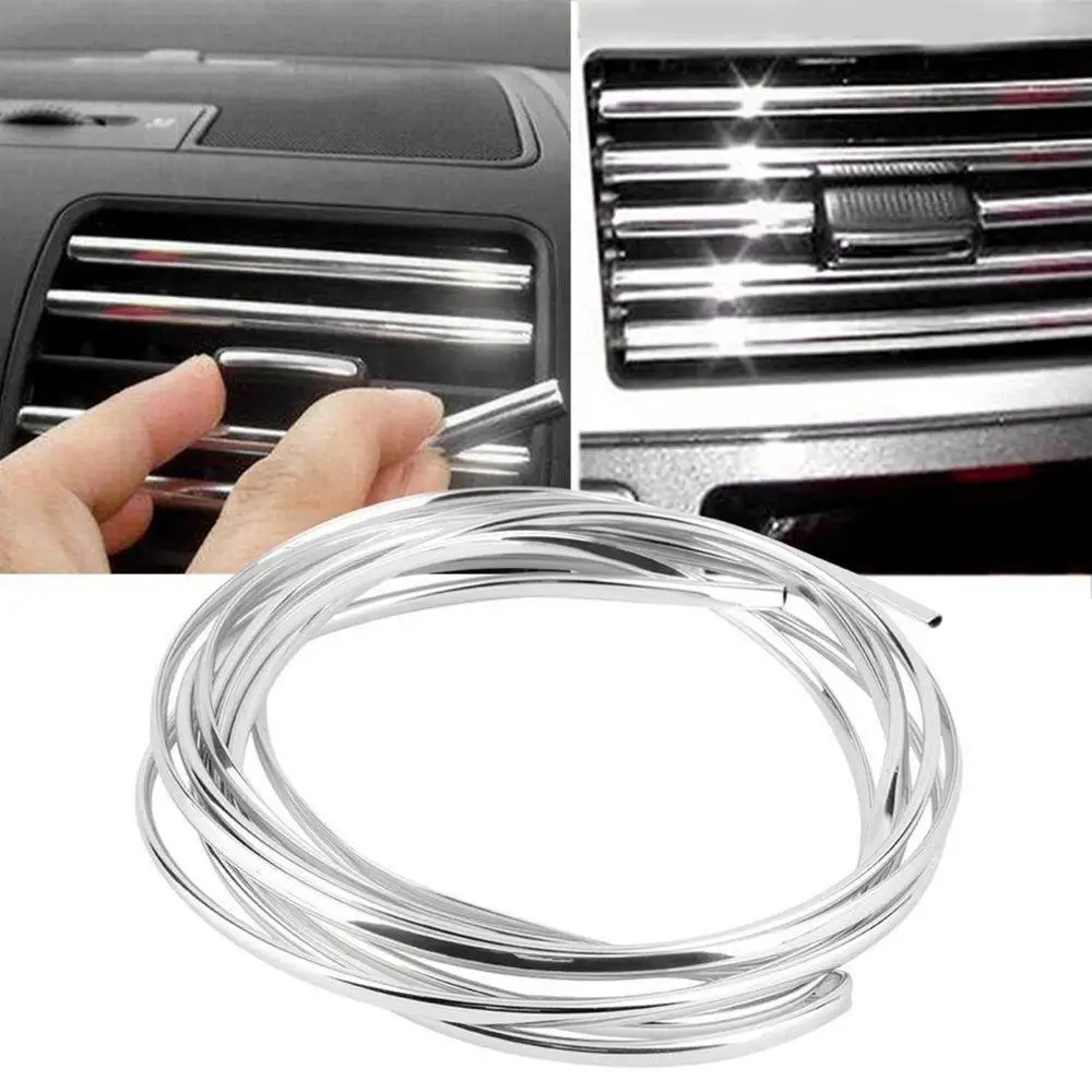 5 м x 6 мм хромированной отделкой полоса бампер устанавливаемое на вентиляционное