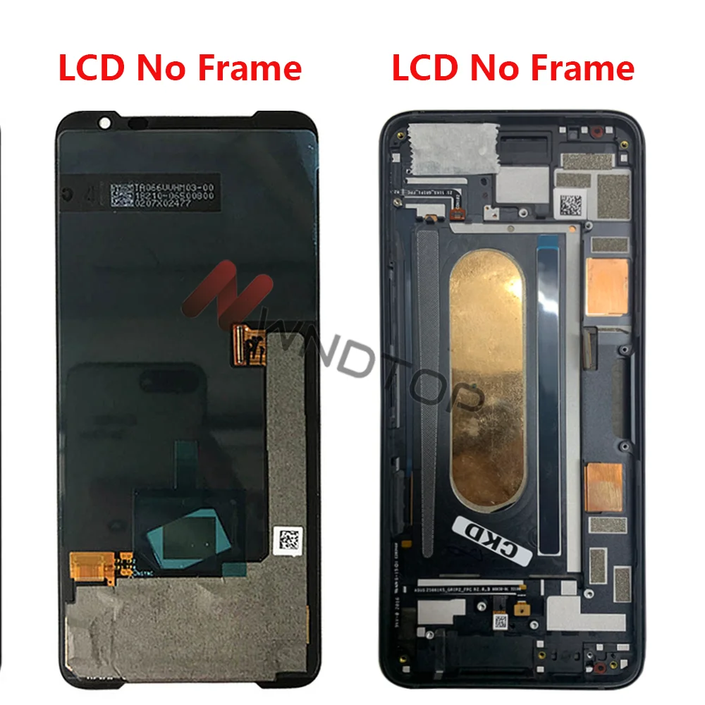 Pantalla LCD de montaje de digitalizador con pantalla t&aacute;ctil, 100% probada para Asus ZS661KS, piezas de repuesto para tel&eacute;fono Asus ROG 3 ZS661KS-1