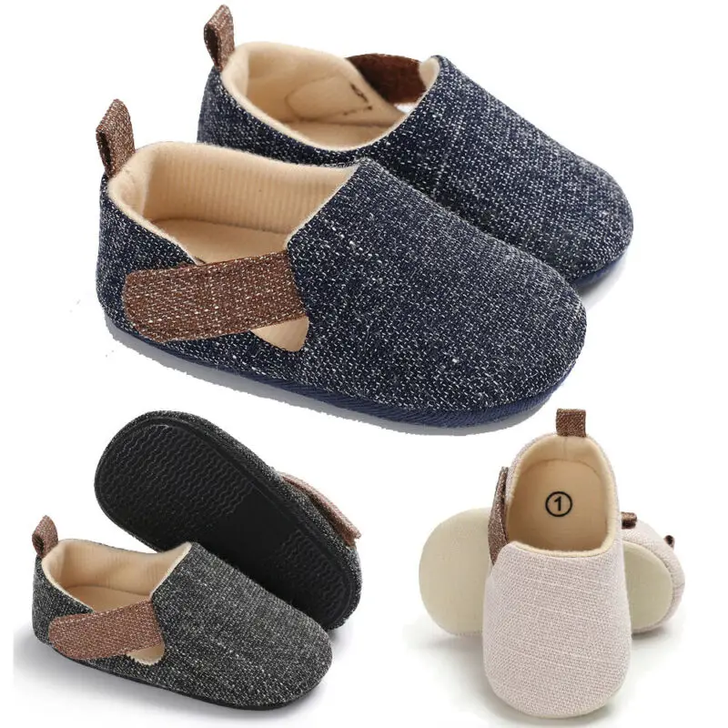 Autumn Winter Infant Toddler Baby Boy Crib Shoes Soft Sole Sneaker 0-18 Months |
