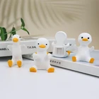 3D мультфильм качели рюкзак утка Силикон Ручной работы клей свеча Искусство Кристалл эпоксидная ароматерапия гипсовое украшение автомобиля