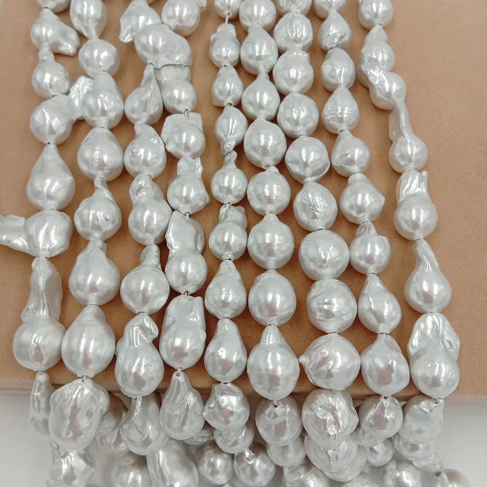 Пресноводные жемчужины в форме барокко большие 11-13 мм x 14-18 100% пресноводные. Цвет с