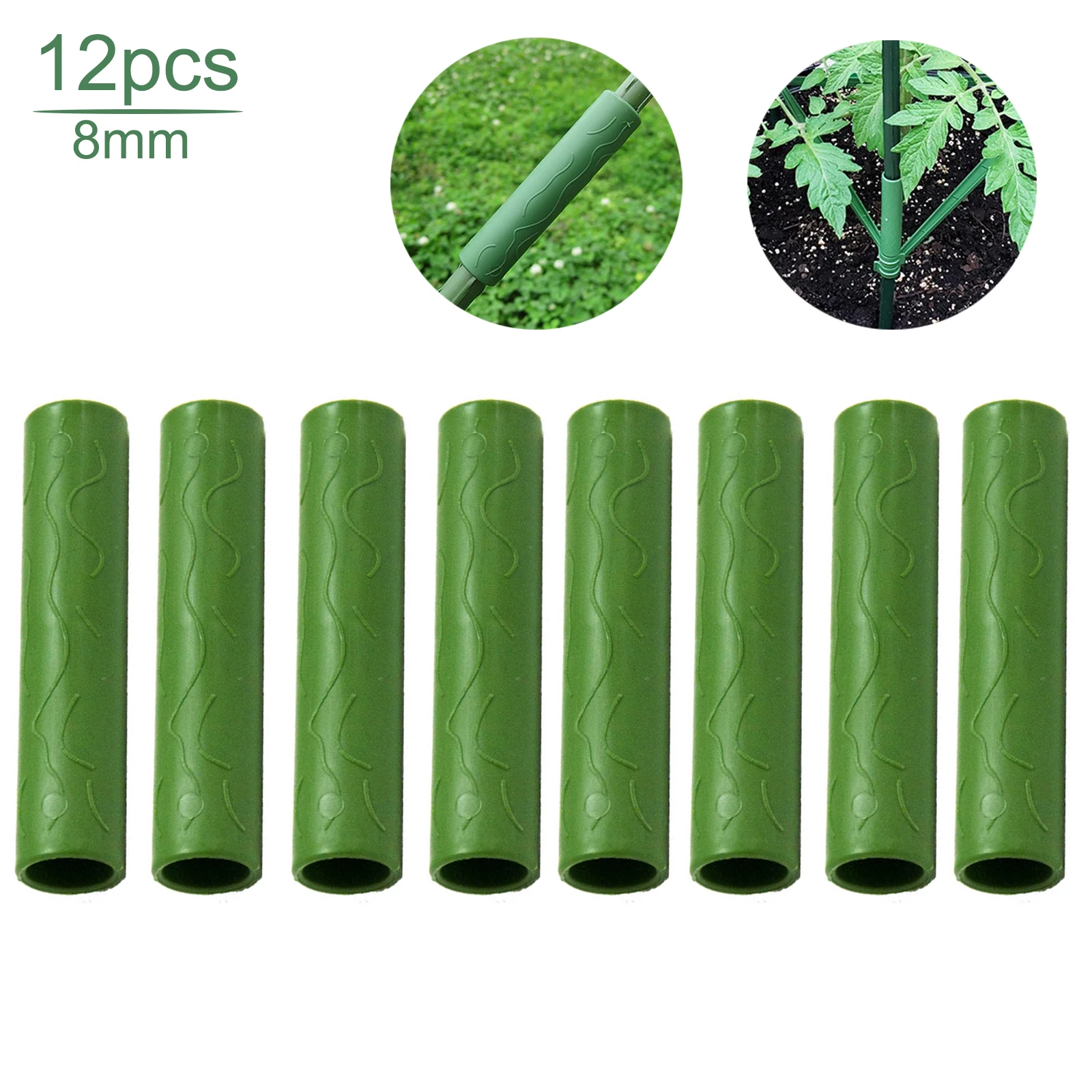 

6/12PCS Gardening Plant Support Connecting Pipe Vines Climbing Plant Support Stakes Connector Agriculture Tools