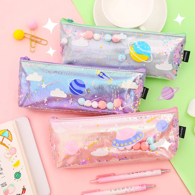 Loveот 1 шт./партия симпатичный футляр для карандашей Planet пенал Kawaii Star дорожная