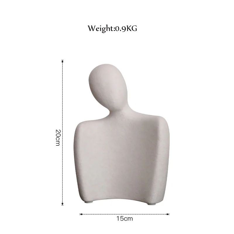 Abstract Crafts Ceramics Figures Statues Sculptures Home Living Room Decoration Office Desk Accessories Wedding Gifts For Friend |