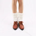 1 пара, женские вязаные манжеты для ботинок, вязаные гетры зимние носки под сапоги