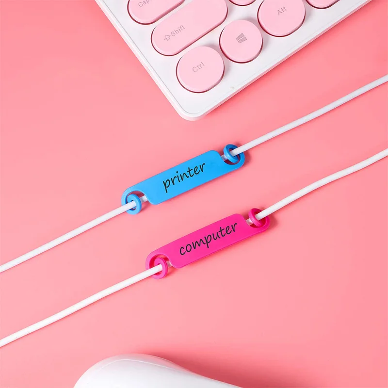 Акция! 50 шт. волоконно оптический кабель теги управления многоцветный этикетки