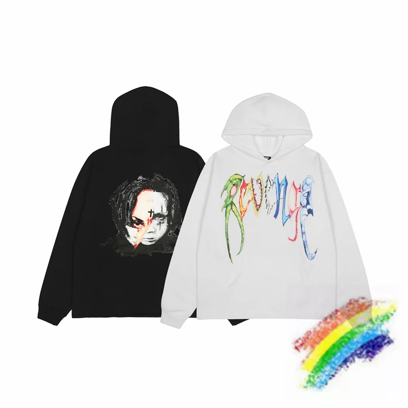 

2021fw Color Revenge Hoodie Men Women Hooded Digital Printing XXXtentacion Pullover Revenge Sweatshirts
