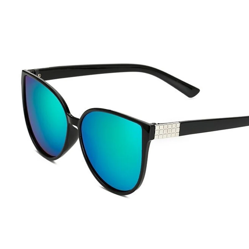 Модные женские солнцезащитные очки карамельных цветов кошачий глаз прозрачная