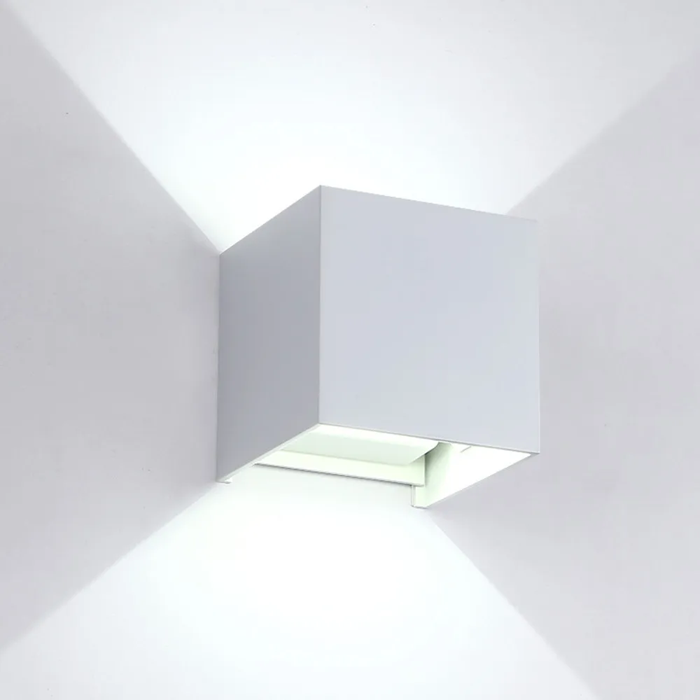 6W 12W Waterproof AC85-265V Surface Mounted LED Wall Light Modern Nordic Luminaire Indoor Wall Lamps Living Room Porch Outdoor