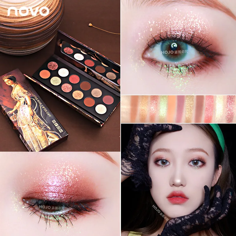

Warm Color Smoky Makeup Palette Matte Multicolor Eye shadow Lasting eye Cosmetics Shiny Matte Pigment Eye Shadow Pallete