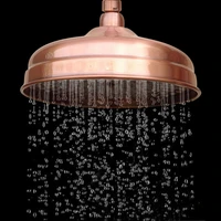 red antique copper shower head 8 inch round rainfall shower head bathroom shower head rain shower ksh054
