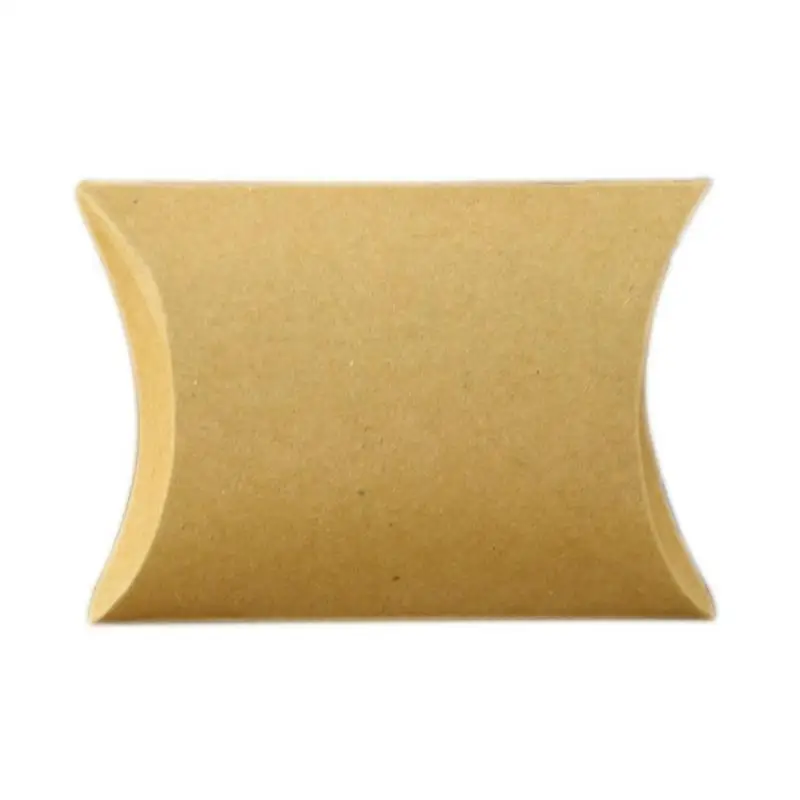 10 шт./лот коробки для конфет из крафт-бумаги в европейском стиле однотонные