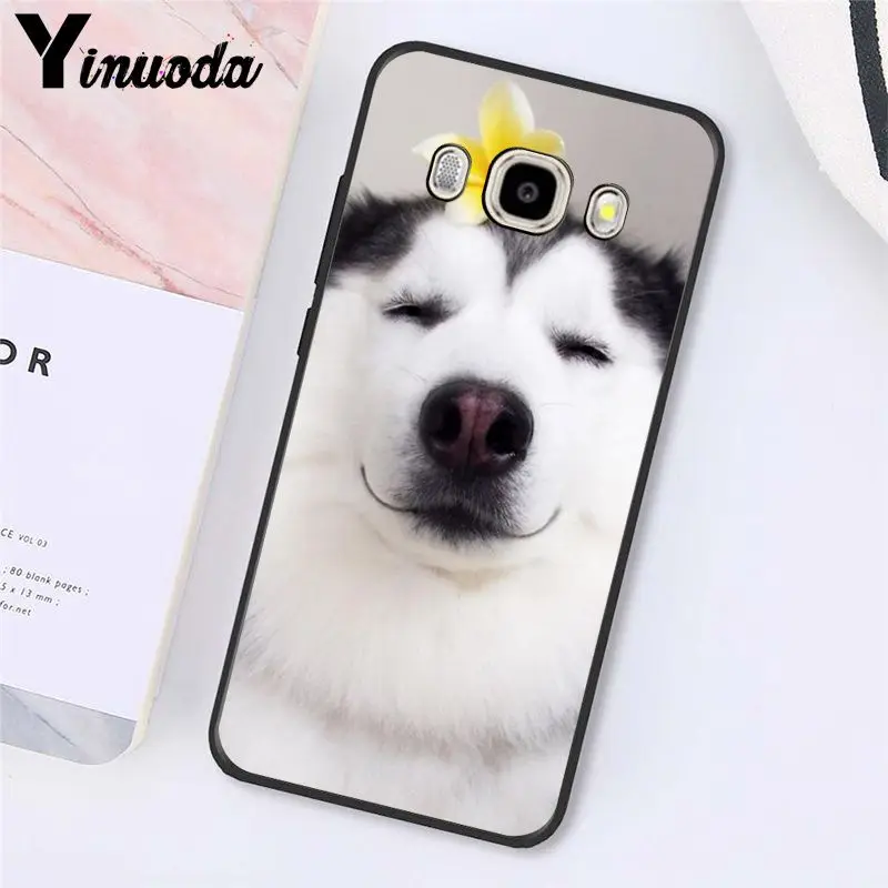 Yinuoda милый мягкий чехол для телефона с изображением животных хаски и щенка для samsung Galaxy J7 J6 J8 J4 J4Plus J7 DUO J7NEO J2 J5 Prime