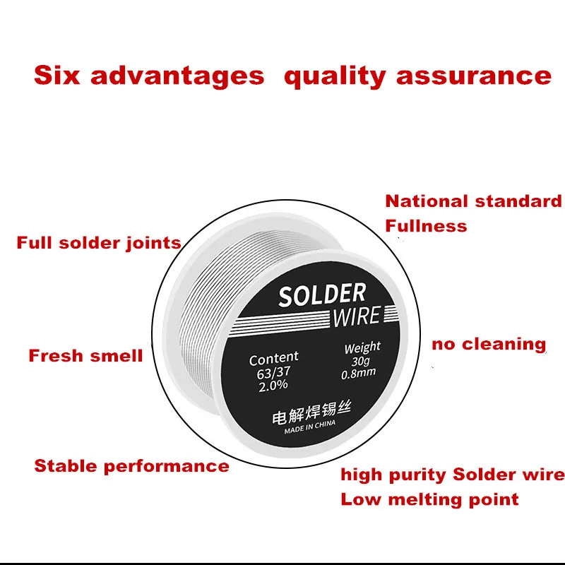 63-37 Оловянно-свинцовый припой с канифольным ядром провод для электрической пайки