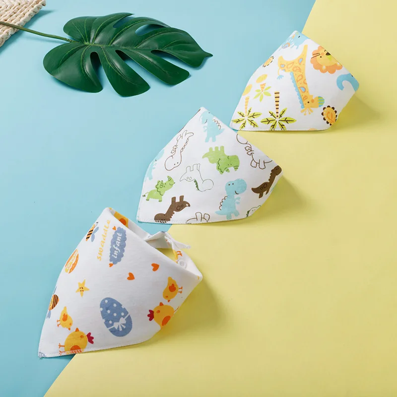 1Pc beb&eacute; baberos Bandana babero triangular ropa de dibujos animados Saliva toalla alimentaci&oacute;n de beb&eacute; Baberos suave y absorbente ni&ntilde;os Baberos de ni&ntilde;a regalo de la Ducha del beb&eacute;-3