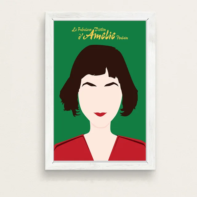 8 Amelie классический фильм Искусство Живопись Шелковый Холст плакат настенный домашний декор - Цвет: 8