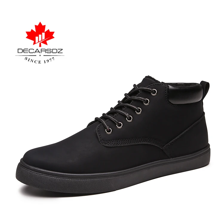 DK-BM-05-1 Men Warm Boots Man Winter Snow Boots Men Brand Fur Warm Ankle Botas hombre Male Casual Lace-up Luxury Leahter Men's Boots - Цвет: DK-BM-05-1