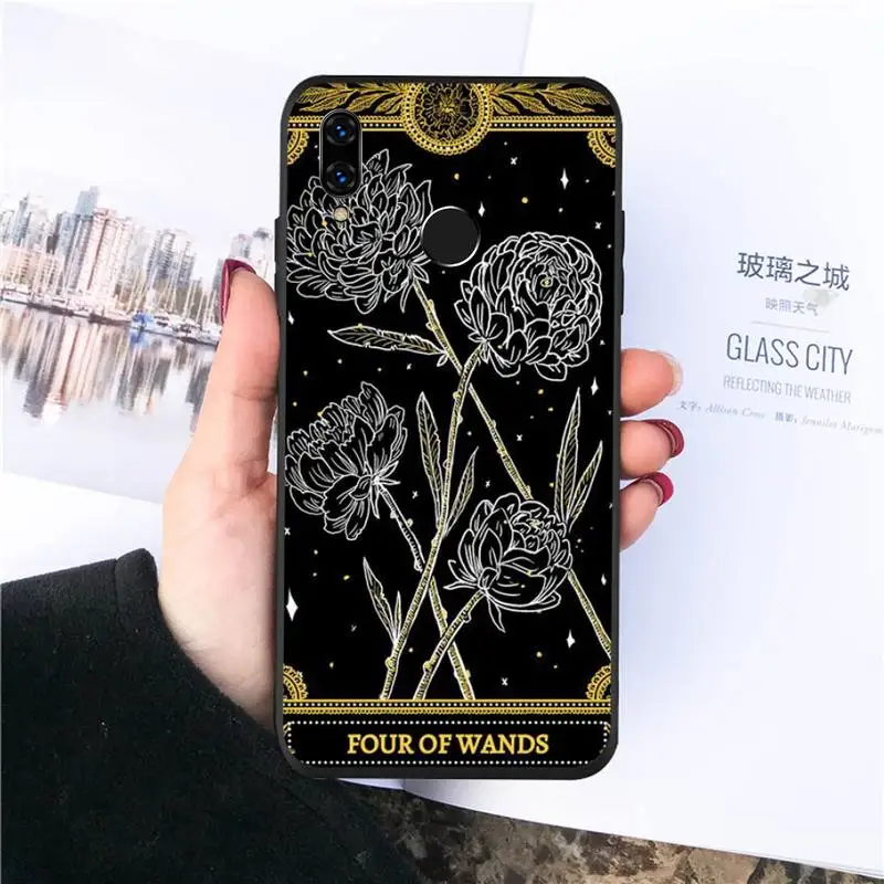 

Skull Tarot Moody Tarot Phone Case For huawei honor 10i 10 lite 8x 9x 20 30 v30 pro mate 20 30 40 lite pro cover