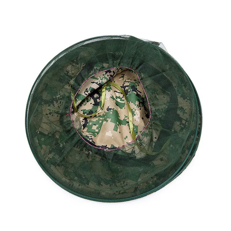 Mosquito Hat Fish Beekeeping Gauze Head Net Cap Anti Sun Protection Field Jungle Mask Face Protect Cover Hats | Спорт и развлечения