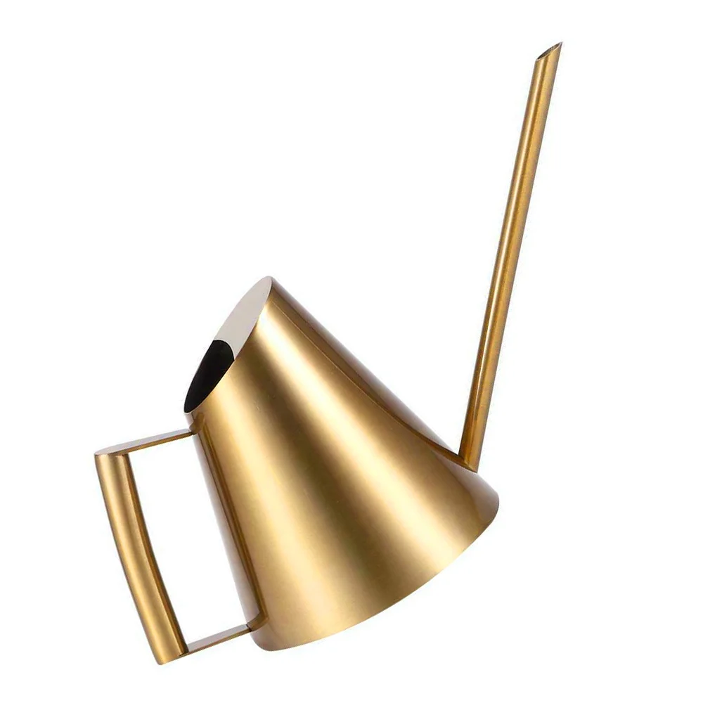 

400ml Stainless Steel Watering Pot Gardening Potted Small Watering Can Use Handle Perfect For Watering Flower Plants Shower