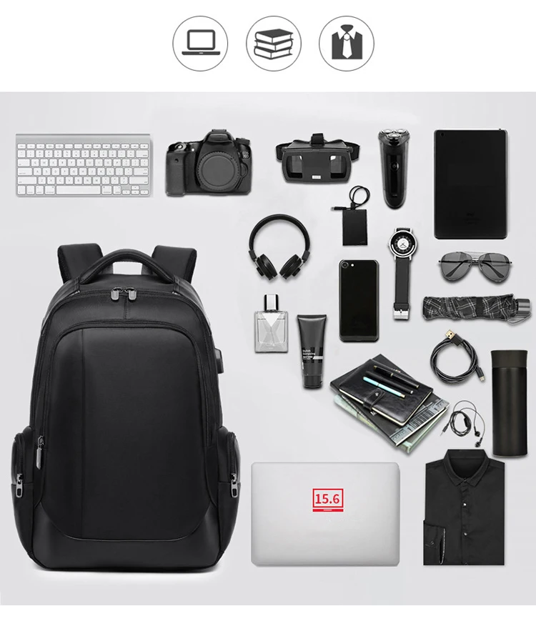 13.3 14.1 15.6 inch Business Laptop Backpack Notebook Bag For Men USD Charging Bag For Macbook Air Pro 13 Acer hp Lenovo ASUS