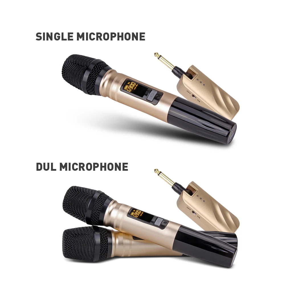 Мини 2 канальный портативный беспроводной микрофон Debra с ручным или лавальым