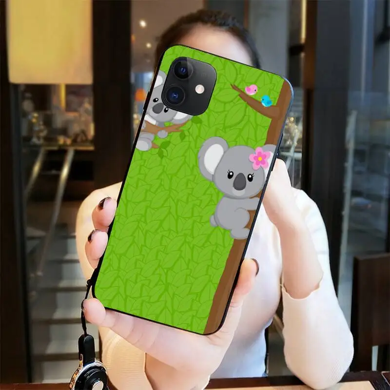 Горячая Распродажа милый мультяшный чехол Koala для телефона iPhone 11 pro XS MAX 8 7 6 6S Plus X 5S