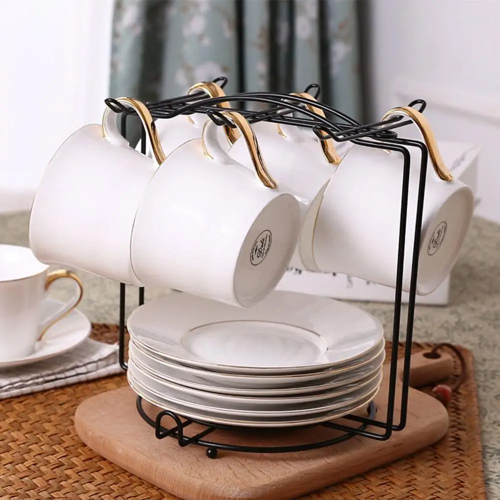 Инновационный держатель для кружек с несколькими крючками стеклянная стойка