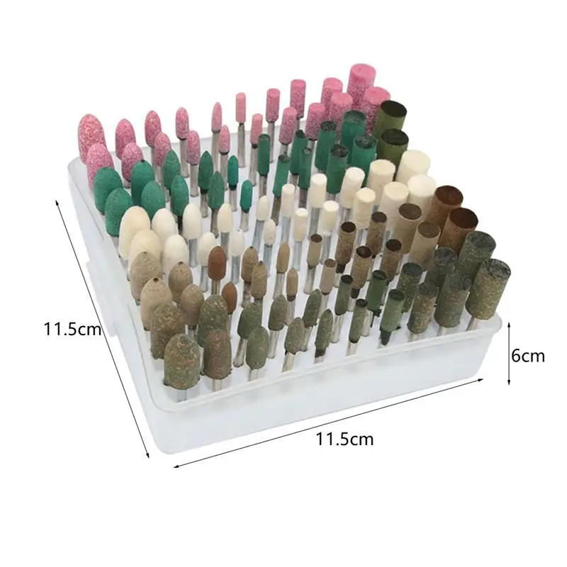 

100pcs Grinding Head Polishing Head Abrasive Mounted Stone Points Electric Grinding Accessories Wheel Tool For Rotary Power Tool