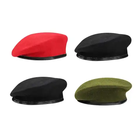 Зимняя кепка, шерстяной фетровый берет, шапки для женщин, армейские солдаты, кемпинговая Военная Кепка, мужские шапки, кепки