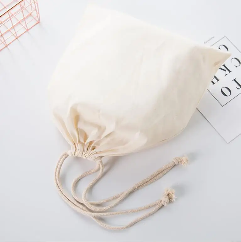 S 20X25 CM Пакет Drawstring многоразовые хозяйственные сумки холщовые сумки многоразовые хлопковые пакеты продуктовые хозяйственные сумки - Цвет: S 20X25 CM