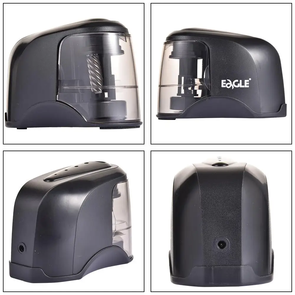 Электрическая точилка для карандашей портативная тяжелое винтовое стальное