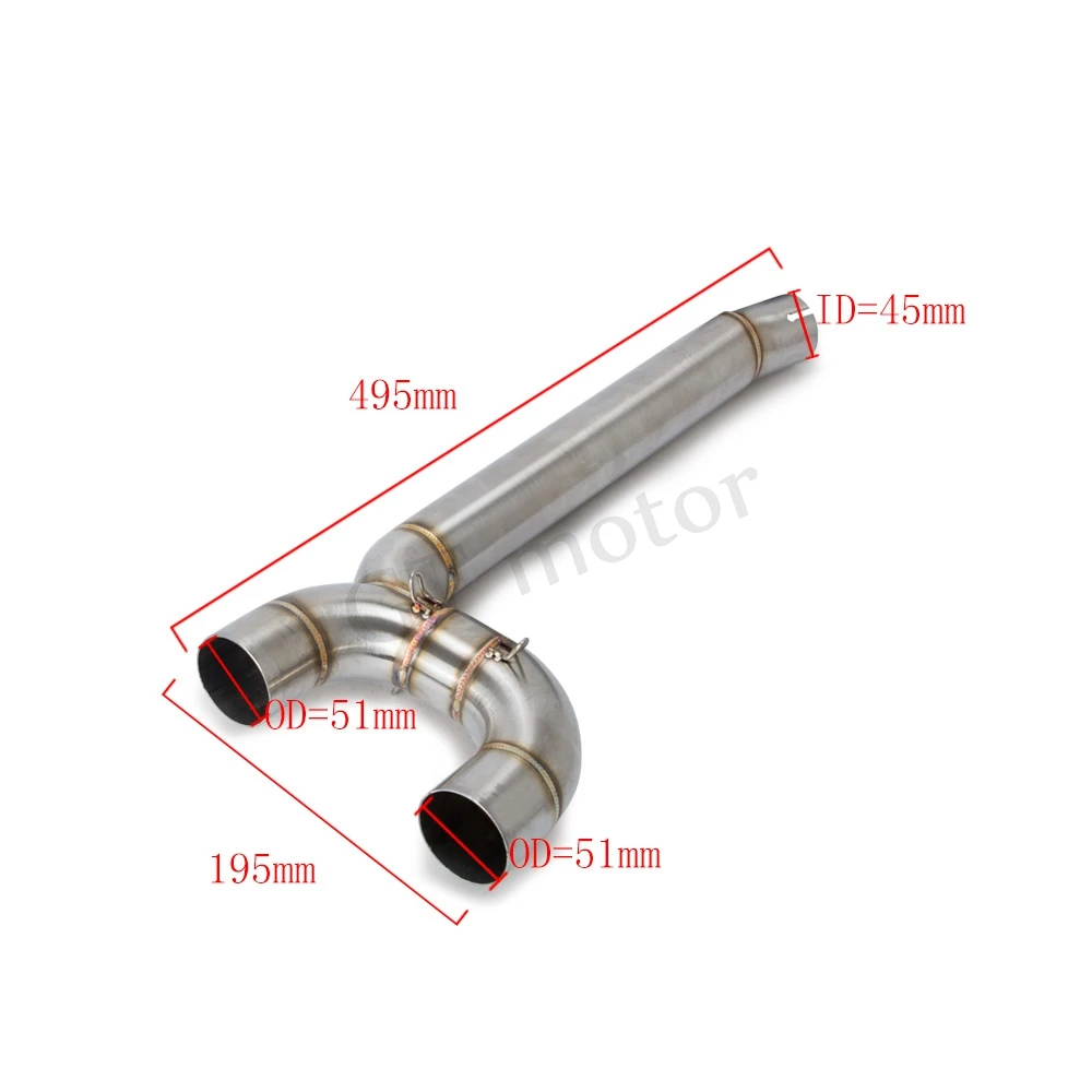 Полная выхлопная система для мотоцикла средний соединительный элемент трубы